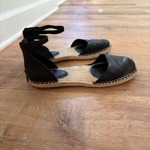 Eileen Fisher Lala Leather Espadrille Flats